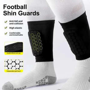 Protector de Pantorrilla Corto, EVA con Diseño de Panal, Anticolisión, Silicona Antideslizante, Alta Elasticidad, Transpirable, Específico para Fútbol - Product Image 5