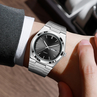 Montre Homme Quartz Analogique de Luxe Sans Logo, Nouveauté 2025, Montres Designer pour Hommes avec Boîte, Montre Classique Personnalisable avec Logo pour Homme