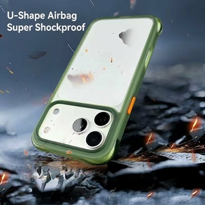 Coque antichoc <span class=keywords><strong>en</strong></span> TPU de 2,5 mm avec airbag <span class=keywords><strong>en</strong></span> <span class=keywords><strong>U</strong></span> et cadre antidérapant AF, dos transparent haute clarté pour iPhone 18 17 16 Pro Max - Product Image 4
