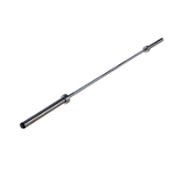 Barbell d'haltérophilie de fitness chromé de 86 pouces, barre en acier de 220cm et 20kg