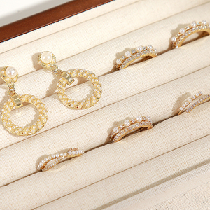 WEIMEI Oem de madera para organizar joyas, bandeja de exhibición, bandejas de joyería, anillo, pendiente, colgante, cajón de almacenamiento, cajas, joyero organizador - Product Image 4