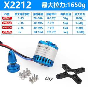 Motor sin Escobillas Original Sunnysky X2212-III 980KV 1250KV 1400KV 2450KV 2-4S 10A ESC 168W para Dron de Carreras RC - Product Image 6