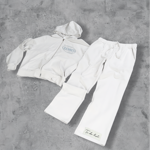 100% Cotton <b>Pullover</b> Hoodie Plus Size 500gsm French Terry Knit Solid Sweat Set Custom Logo Zip up Tracksuit <b>Men</b> - Product Image 1