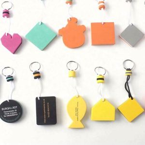 High Quality <b>Custom</b> Logo Floating <b>Keychain</b> Wholesale Eva Foam Promotional Carabiners & Keychains - Product Image 1