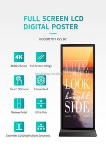 Écran interactif Lcd de publicité, 10 pièces, panneaux d'affichage numérique Totem au sol pour Restaurant - Product Image 2