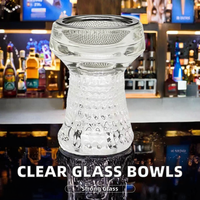 Tête de chicha en verre miroir de luxe durable – Idéale pour les voyages
