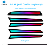 Éclairage d'ambiance intérieur RGB pour Audi A4 2009-16, panneau ciel étoilé 1:1, contrôle par application, ABS+LED 12V