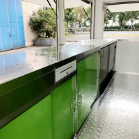 Bon Burger Machine à jus de canne à sucre Kiosque Chariot Food Trucks Foodtrailer Stall Shop Limonade Remorque Huile Pompe à engrenages Fibre de verre