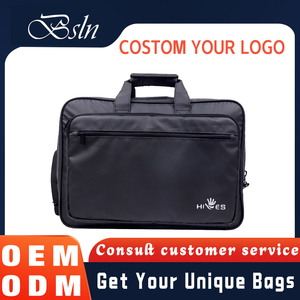 Biểu tượng tùy ChỉNh Nóng bán PU da cứng Túi bền dây kéo đóng cửa unisex cặp Tote Túi - Product Image 4