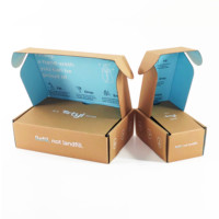 Mode Einzigartiges Design Faltbare Aufbewahrung Wellpappe Individuell bedruckte Mailer-Bekleidungs boxen mit Logo-Verpackung für Kleidung