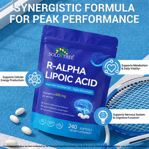 Cápsulas Blandas de Ácido R-Alfa Lipoico (240 unidades) de Marca Privada OEM, Suplemento ALAL para Apoyo Nervioso y Producción de Energía Celular - Product Image 2