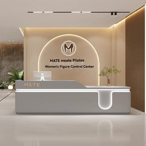Mostrador de Recepción Minimalista y Moderno <span class=keywords><strong>para</strong></span> Salón de Belleza, Tienda de Ropa, Centro Médico, Bar de Belleza, Empresa de Danza, Escuela de Arte - Product Image 1