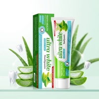 Dentifrice en gros personnalisé au bicarbonate de soude et à l'aloe vera naturel pour dents sensibles, blanchissant, menthe rafraîchissante, pour la santé dentaire