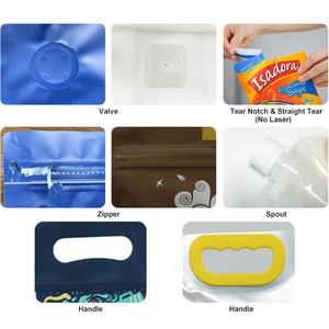Transparent <strong>Stand</strong> up Zip Mylar <strong>Bags</strong> Plastic Clear Ziplock <strong>Bags</strong> for Food <strong>Punches</strong> - Product Image 4