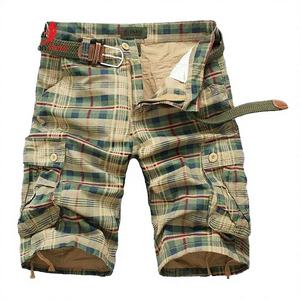 Wholesale Factory Made <b>Checked</b> Blend Cotton Made Cargo Beached Summer Fashion Eco Friendly Outdoor Hip Hop Fashion <b>Men</b> <b>Shorts</b> - Product Image 1