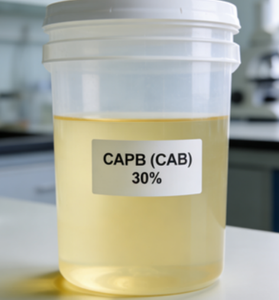 Matière première cosmétique liquide CAPB Cocamidopropyl Bétaïne 30% Tensioactif légèrement jaune pour shampoing, gel douche et produits capillaires - Product Image 1