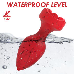 Rose <span class=keywords><strong>Vibrator</strong></span> Männlich Anal Spielzeug Erwachsene Sexspielzeug Butt Plug Homosexuell Spielzeug - Product Image 4