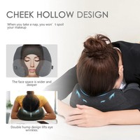 Oreiller de soutien ultra léger portable en forme de U lavable pour voyage en avion, soulage les douleurs au cou