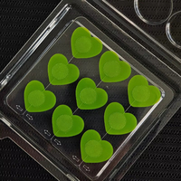Patch Hydrocolloïde Vert Cœur Charmant à Ajustement Parfait, Dissolvable, avec Micro-Aiguilles, pour le Traitement des Imperfections Cutanées