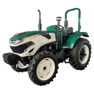 Trator de rodas agrícolas, novo design, melhor preço, 804hp, 80hp, motor diesel Yto, carregador frontal, enxada traseira, novo design, ideal para uso em fazendas, melhor preço