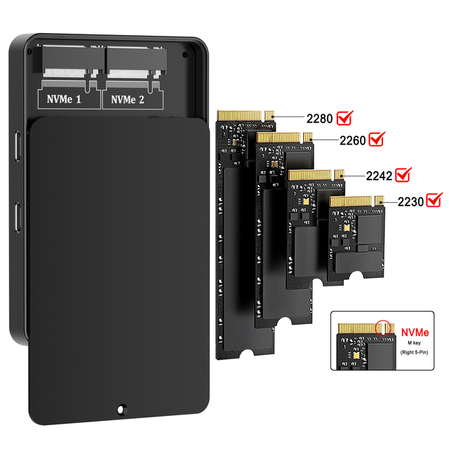 USB 3.0 2.5'' SATA Portable Hard Disk Case 4TB External Durable Aluminum Material Hard Drive Enclosure for Computers
