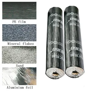 XINC 130 Membrana impermeable de aplicación resistente al calor con papel de aluminio Membrana impermeabilizante de asfalto para techo