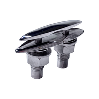 Cleat escamotable en acier inoxydable 316 pour bateau, kayak, canot pneumatique, yacht, matériel de bateau, 6 pouces