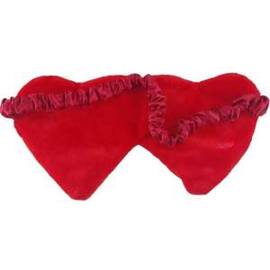 Antifaz para Dormir Beckon Personalizado, Rojo, en Forma de <span class=keywords><strong>Corazón</strong></span>, de Felpa Suave y Cálida, con Banda Elástica de Encaje, para Él, Ella y el Día de San Valentín - Product Image 2