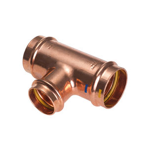 Raccord en T réduit en cuivre à presser pour eau et gaz B One Diam 18x15x18 - Product Image 1