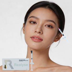 Realyse 1ml Gel HA Organique, Remplisseur Dermique, <span class=keywords><strong>Injection</strong></span> d'<span class=keywords><strong>Acide</strong></span> <span class=keywords><strong>Hyaluronique</strong></span>, <span class=keywords><strong>Yeux</strong></span>, Visage, Lèvres, Nez, Mains, Corps, Anti-Rides, Raffermissant, Toutes Peaux - Product Image 1