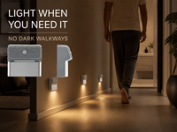 Sistema de Luz Nocturna con Sensor de Movimiento, Lámpara LED Recargable con Sensor para Dormitorio, Baño, Pasillo LDN0001-22