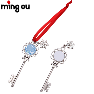 Décorations de Noël en métal par sublimation d'alliage de zinc, clés de Père Noël, ornements de Noël - Product Image 3