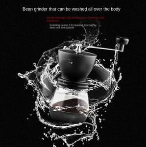 เครื่องบดกาแฟแบบมือหมุน เซรามิก <span class=keywords><strong>บด</strong></span>ละเอียด ใช้ในครัวเรือน แถมโถเก็บ ฟรี <span class=keywords><strong>ภาษา</strong></span>จีน/อังกฤษ - Product Image 4