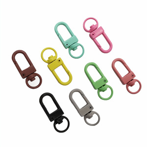Clips de sac en alliage colorés, design de loquet de porte détachable, porte-clés multifonctions pour accessoires faits à la main DIY - Product Image 3