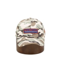 OEM pabrik grosir topi merek topi Baseball Gorras pria logo kamuflase hutan dan grosir topi Snapback 5 Panel