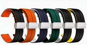 Bracelet magnétique 20 22mm pour Samsung Galaxy Watch 5 <span class=keywords><strong>Pro</strong></span> 45/44mm, Bracelet classique en Silicone pour <span class=keywords><strong>Huawei</strong></span> Watch GT 2e/3/<span class=keywords><strong>pro</strong></span> - Product Image 4