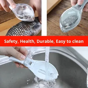 Convenient Plastic Fish Scale Scraper with <b>Storage</b> <b>Box</b> Dishwasher Safe Sustainable Kitchen <b>Tool</b> for Easy Removal - Product Image 2