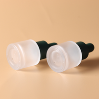 Flacons compte-gouttes transparents givrés de 5 ml et 10 ml, flacons compte-gouttes en verre pour la distribution d'huiles essentielles et d'extraits