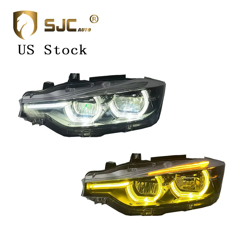 Sjc New Auto Accessories For BMW 3 Series F30 F31 F35 LED Shadow Headlight Upgrade Dual-Color DRL