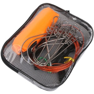Cerradura de pesca de acero inoxidable, cajón portátil para guardar peces con barra de flotación para accesorios de pesca con señuelos, embalaje premium - Product Image 4