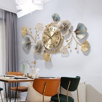 Horloge murale en fer fait à la main Design de style chinois vintage Horloges décoratives murales