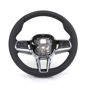 Volante Original de cuero completo con fondo plano para <span class=keywords><strong>BMW</strong></span> I7 <span class=keywords><strong>I5</strong></span> IX1 X1 X2 U11 U12 5 Series G60 G61 G68 <span class=keywords><strong>2022</strong></span> 2023 2024 - Product Image 1