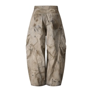 Pantalon de travail droit pour homme en coton 100% de haute qualité, personnalisé, teint uni, taille élastique, motif camouflage Real Tree, coupe parachute empilée - Product Image 2