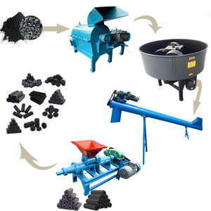 Holzkohle pulvers tab Maschine Würfel Kohlenstoff Extruder Mühle Shisha Biomasse Kohle Brikett Produktions linie Shisha Maschine - Product Image 2