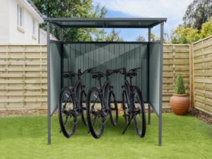 Refugio de estacionamiento de bicicletas de metal de fácil instalación para exteriores Cobertizo para motocicletas al aire libre - Product Image 2