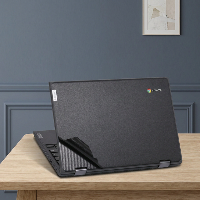 Suitable for Lenovo Chromebook 100E Gen1 Top Palm Rest Bottom Protective Cover Matte Black Refurbished Shell 500e Gen 1 Sticker