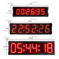 益智户外5/6/8英寸数字发光二极管比赛运行计时时钟单双面显示倒计时计时器马拉松比赛