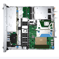 Dells PowerEdge peladen rak R360 1U dengan prosesor Intel Xeon 6300 seri 8 Core peladen daya rendah untuk komputer Ai Bisnis