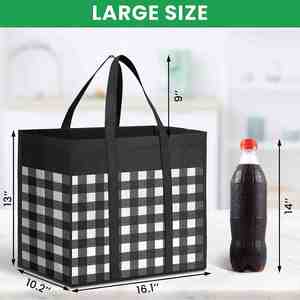 KAISEN Vende Bolsas de Compra Tridimensionales Extra Grandes de Gran Capacidad, Hechas de Tela No Tejida - Product Image 3