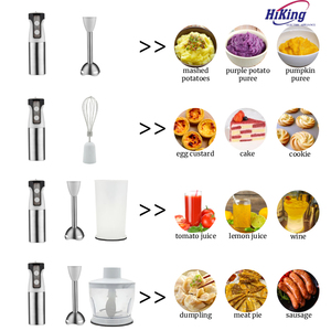 <strong>Kitchen</strong> Appliance Immersion <strong>Blenders</strong> Metal Hand <strong>Blender</strong> Stainless Steel 3 in 1 <strong>Blender</strong> with S/s 304 Blades - Product Image 3